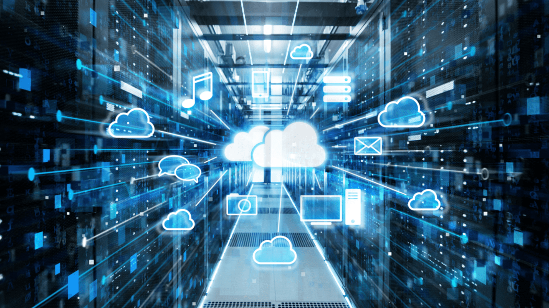 GettyImages-943065362 Digital cloud computing with data icons.